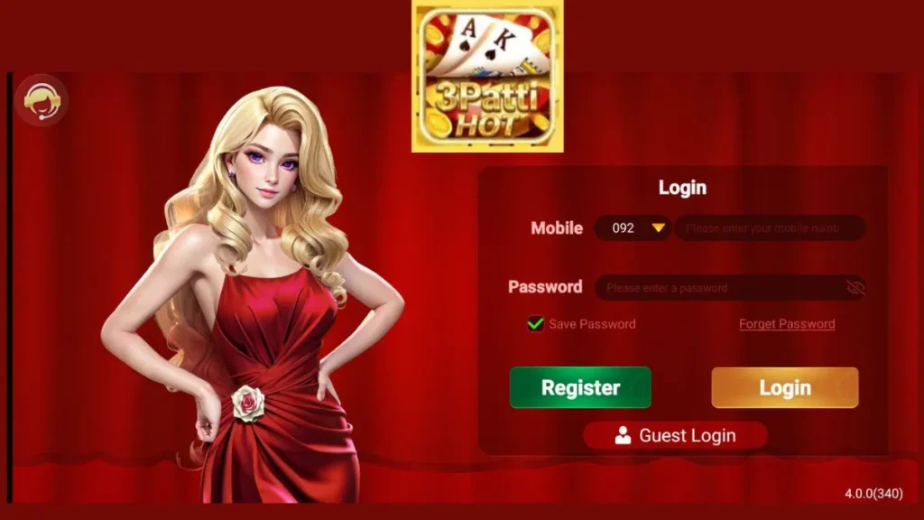  Register and login 3patti hot game