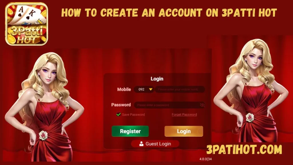 How to Create an Account  On 3patti Hot After Downloading 